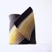 Jacques Faith Paris Vintage Mens Tie Necktie Rich Brown Stripes