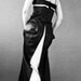 Black and White Ball Tuxedo Penguin Maxi New Years Dress Cocktail Film Noir Evening Dress Vintage 80s Small