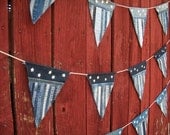 Seams like it's a Penant Flag - handmade Americana penant flags