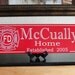 Police and Fire Department Emblem Personalized Family and Anniversary Name Sign Plaque with Crest