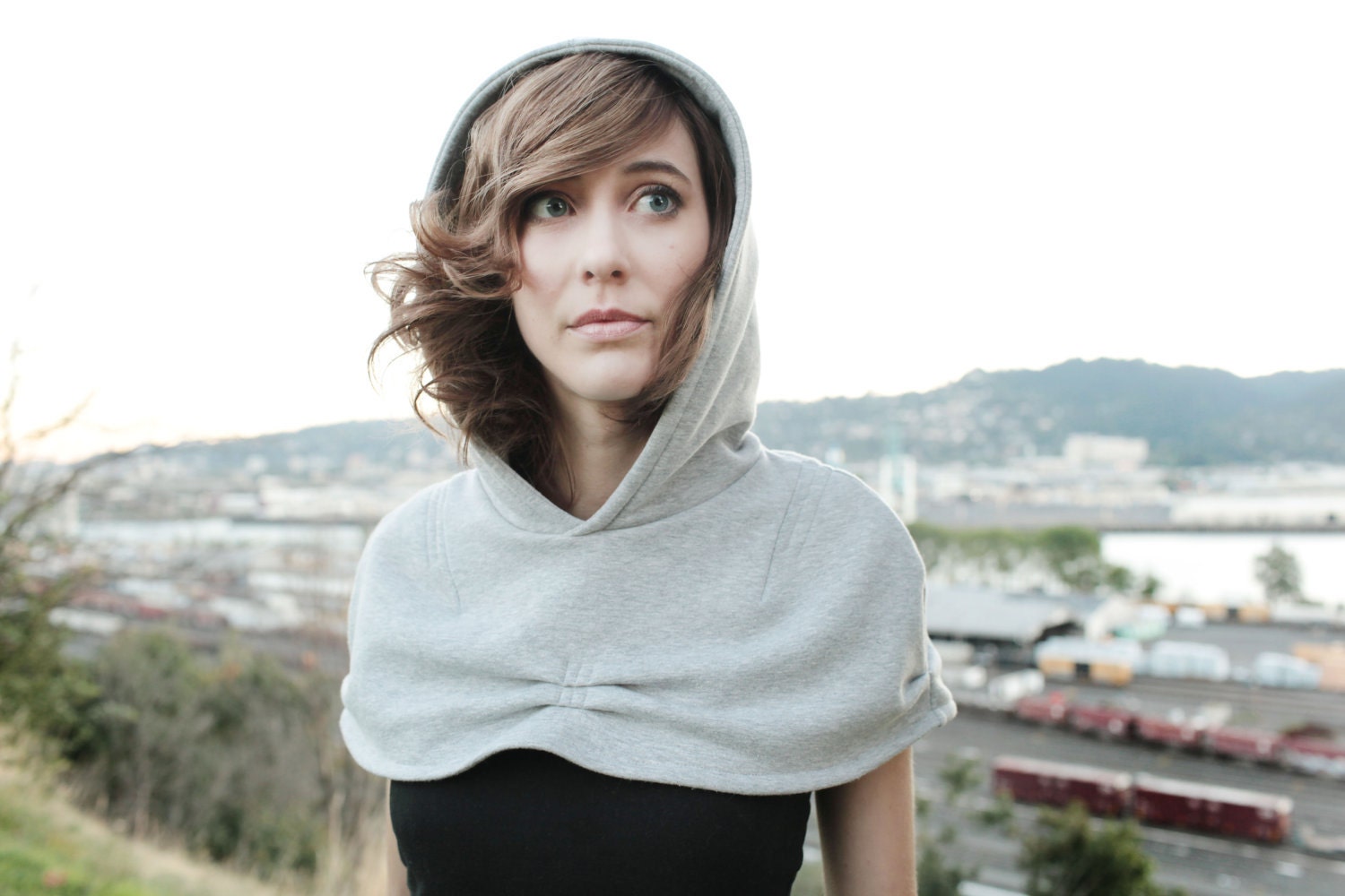 open skies hoodie cape