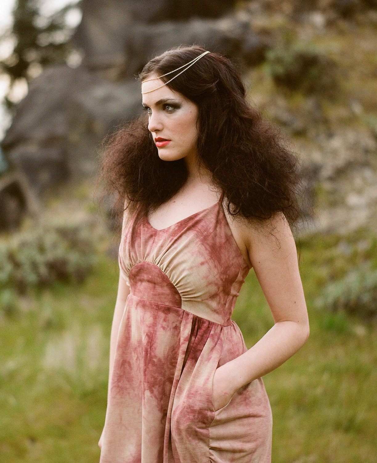 Heliocentric Halter Dress -- Sunrise