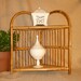 Vintage Bamboo Corner Shelf