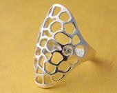 Morel memories, a sterling silver ring.