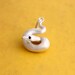 The Blue Eyed Beauty, a blue eye leucistic ball python in sterling silver.