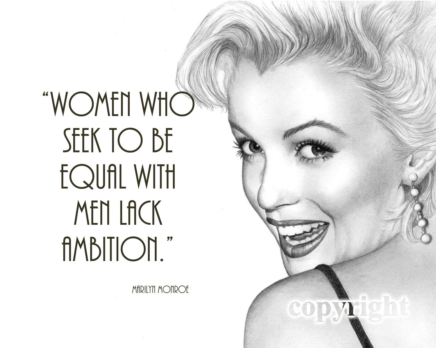Marilyn Monroe Quote, 8x10 Fine Art Print by Wendy Hogue Berry - TheBerryPress