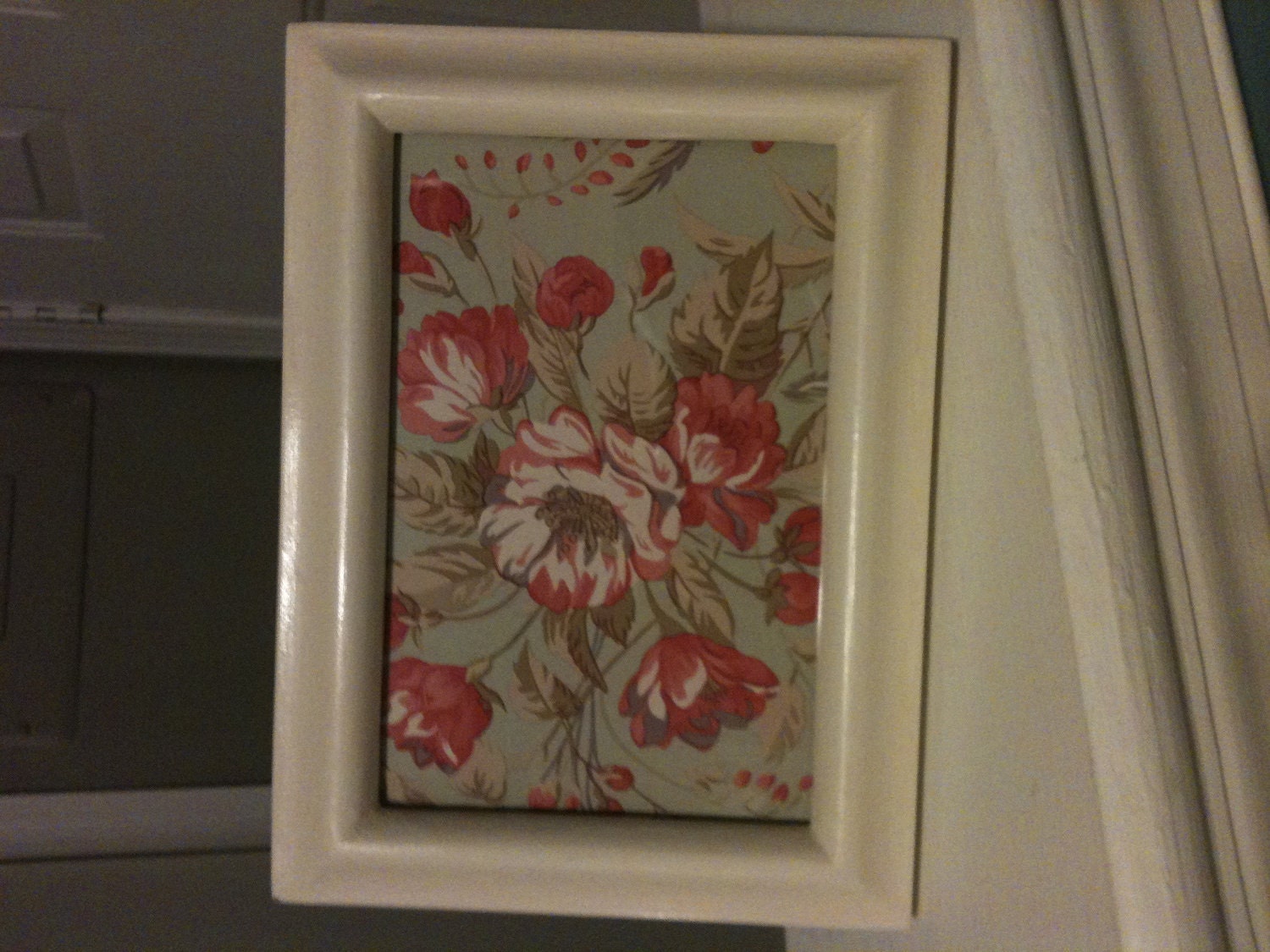 Shabby Chic 4 x 6 Frame in Antique White upcycled country cottage chic 