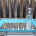 Upcycled Vintage Vanity Tray in Teal shabby chic country cottage