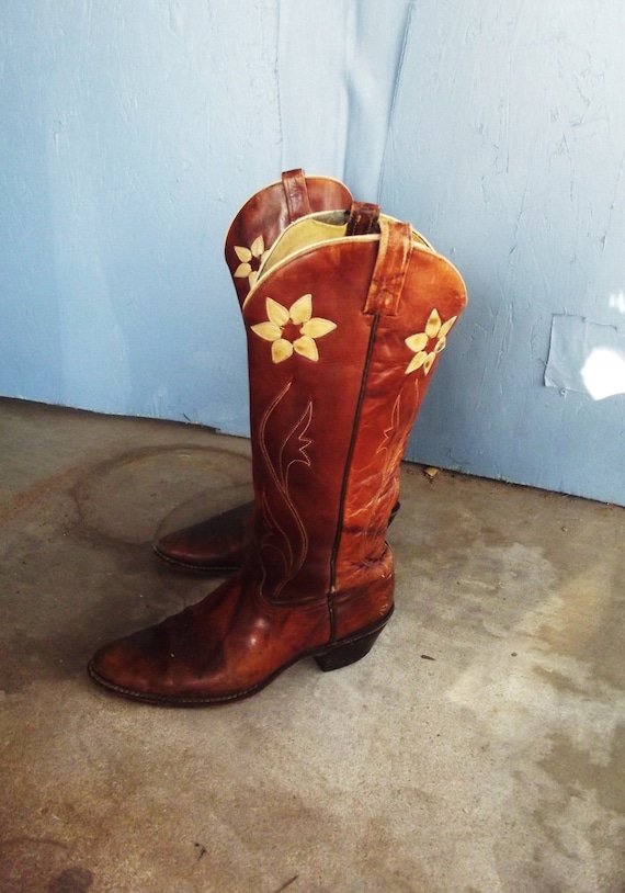 vintage tall cowboy boots