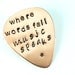 Custom Guitar Pick - Personalized Hand Stamped Copper Guitar Pick - Men's Music Lover Gift - Gift for Him Fathers Day