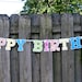 Birthday Banner - Bright Colors - Cut Out Letters