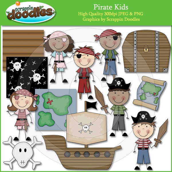 pirate clipart kids