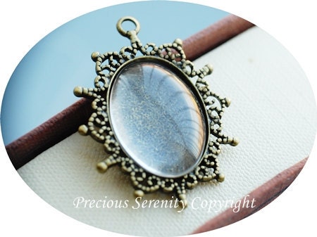 4pcs 25x18mm Oval Antique Brass Cabochon Base Setting sets with glass cameos Vintage Filigree Pendant Code: B271