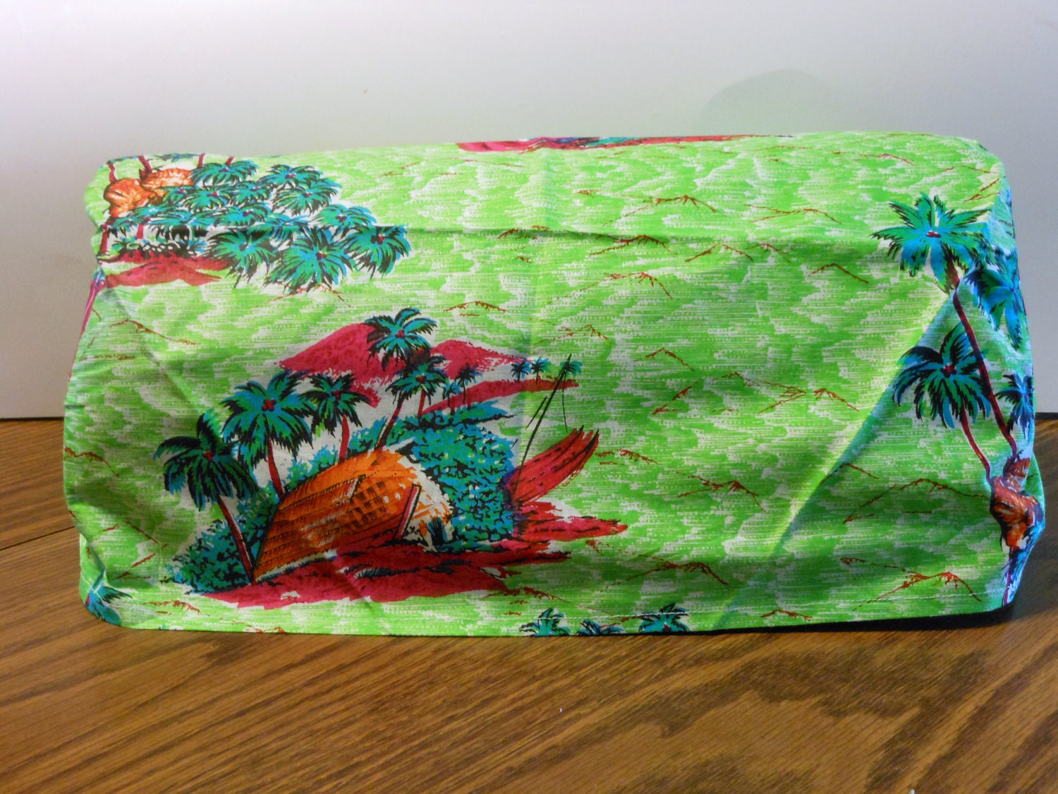 CRICUT "CREATE" Tropical Print Dust Cover Scrapbooking Supplies Paper Goods