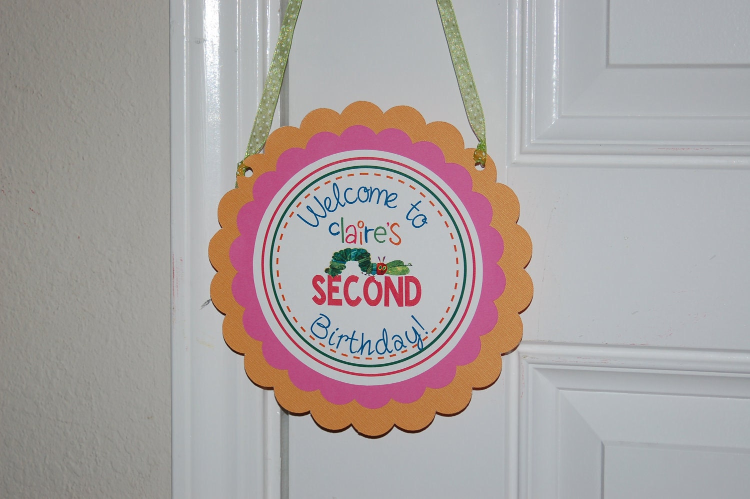 The Very Hungry Caterpillar Printable Door Sign and Centerpieces/Table Toppers