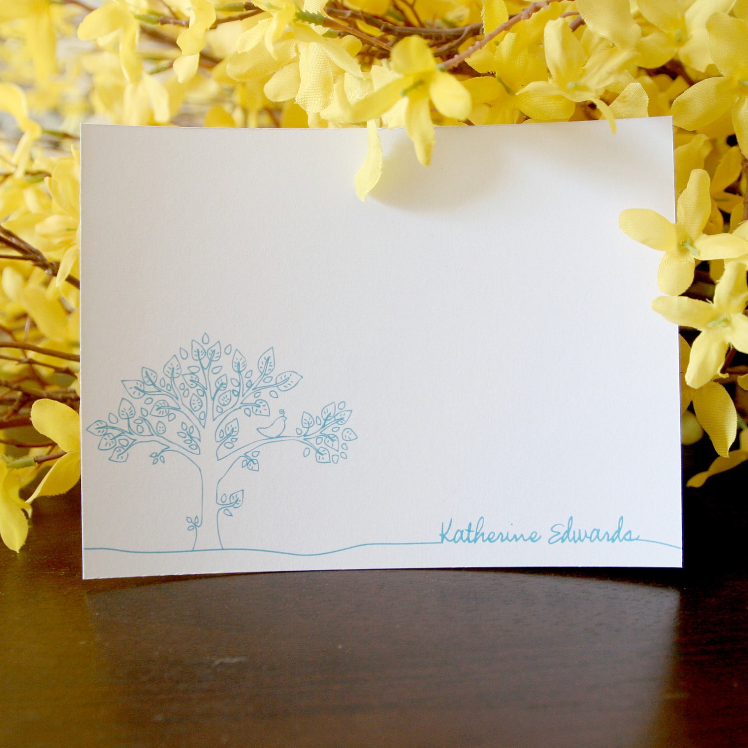Set of 12 Personalized Stationery Notecards