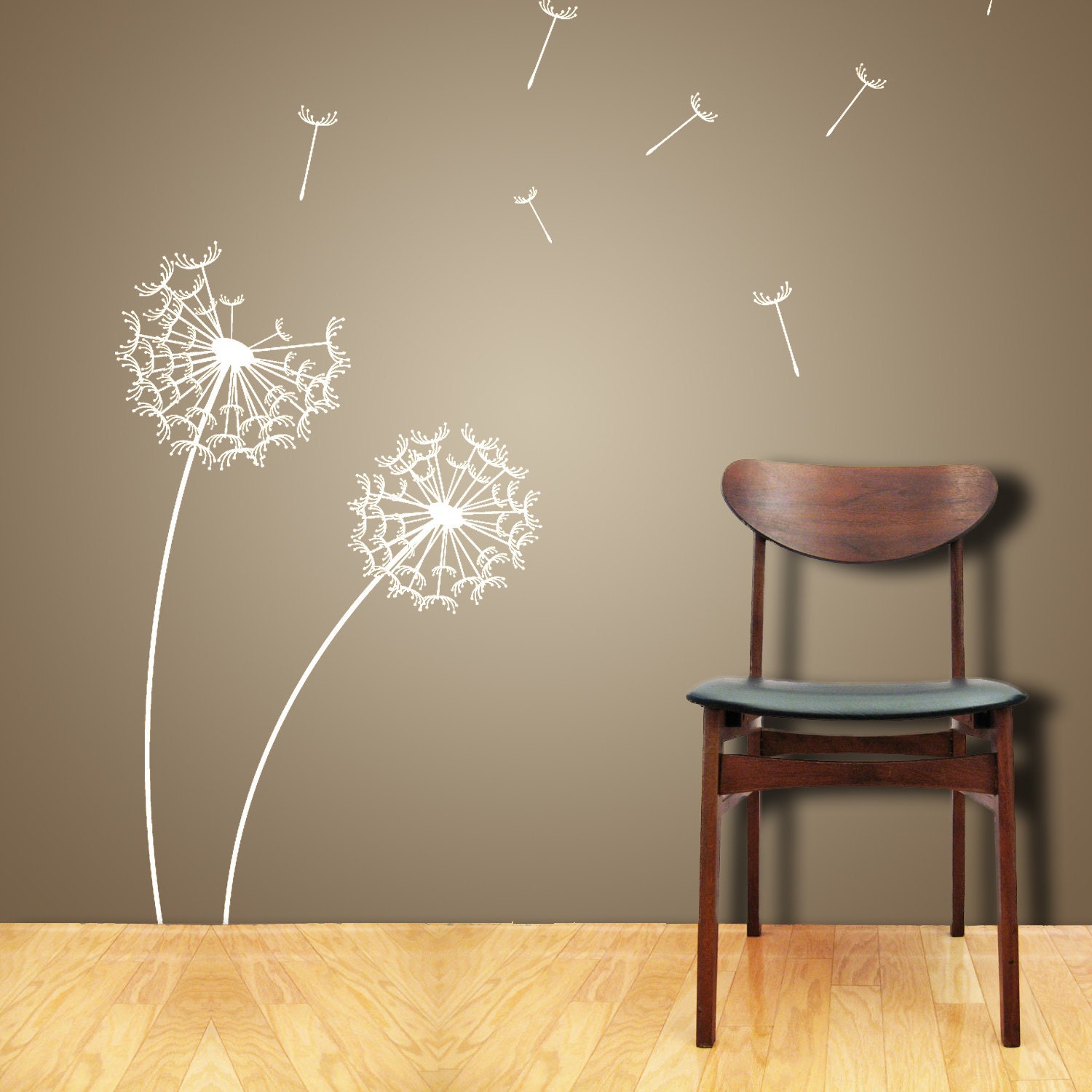 Wall Decals DANDELION Wall Sticker Choose Any Color (product code: Flower D102)