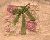 French Vintage Handmade 100% Organic Lavender Sachet French Script (Sachet006)