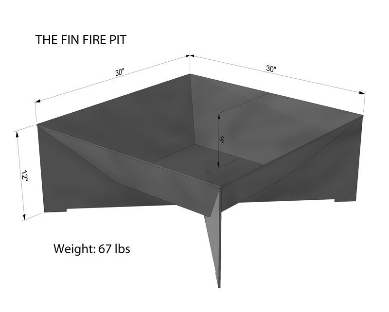 The Fin Fire Pit 30"