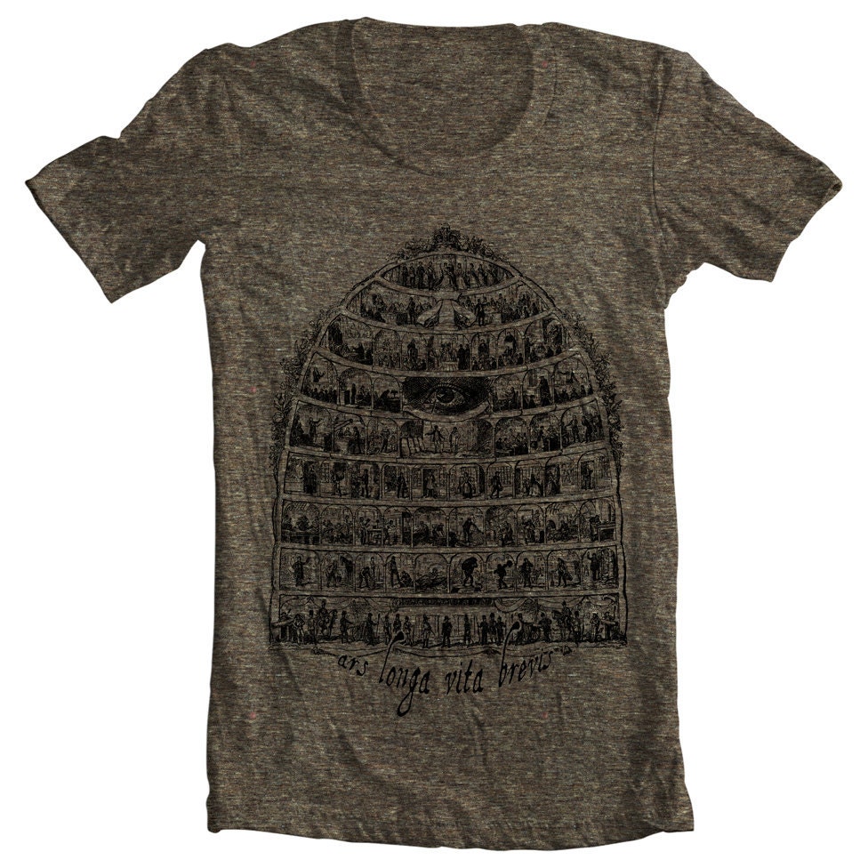 Men's T Shirt Ars Longa Brevis American Apparel XS, S, M, L, XL 10 COLORS