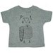 Children's Kids Clothing - OWL - T Shirt Toddler Shirt - Sizes 18M 2T 3T 4T 5 6 7 - Heather Grey (4 Colors) - (ccht)