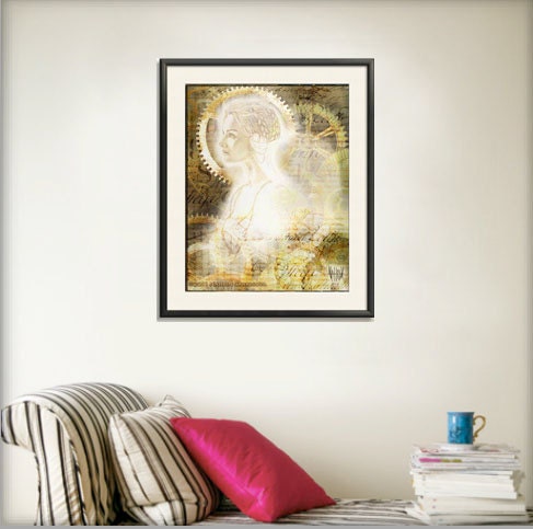 Ghostly Clockwork Print 11x14