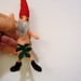 Gnome miniature needle felted naked mature small needle felted nekked gnome /made to order