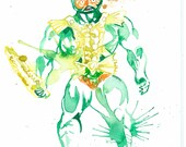 Masters of the Universe Merman Watercolor