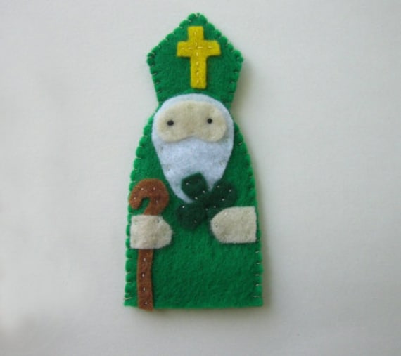 Saint Patrick - Catholic Saint -  Toy Finger Puppet