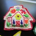 Handmade Vintage Stuffed Felt embroidered christmas ornaments cat star heart house from the vogue pattern 1754