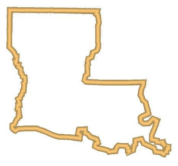 Louisiana State Embroidery Applique Design by rougeembroidery
