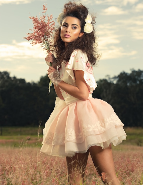 Blush pink organza skirt 75% Off Sample Sale