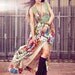 Floral Print and Lace Dress.