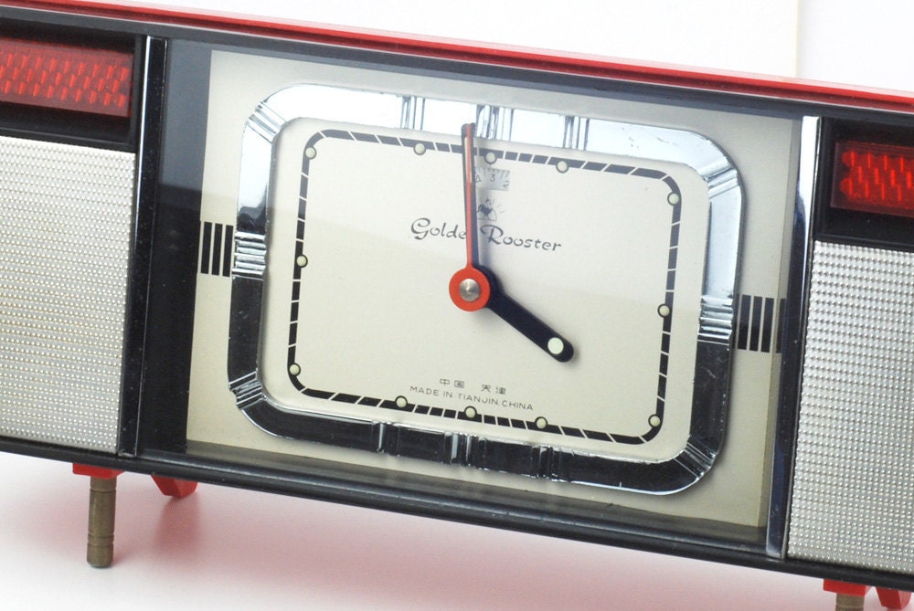 Alarm clock TV Style - Golden Rooster - Reserved for LzuV