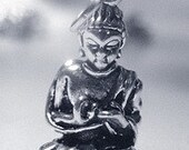 buddah silver buddhist buddha pendant charm jewelry Real Sterling silver 925 pendant Charm jewelry