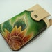 Sunflower iPhone 4S leather case ( Green )