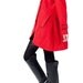Red cloak wool coat Hooded Cape women Winter wool coat