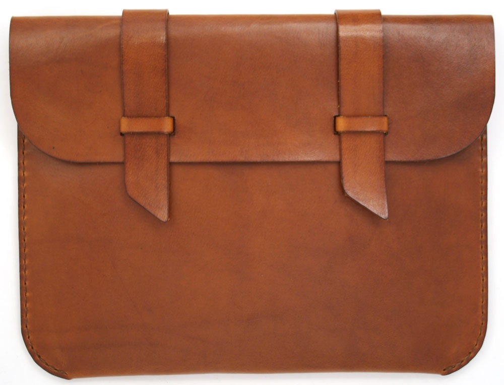 Leather iPad Case - Saddle Tan
