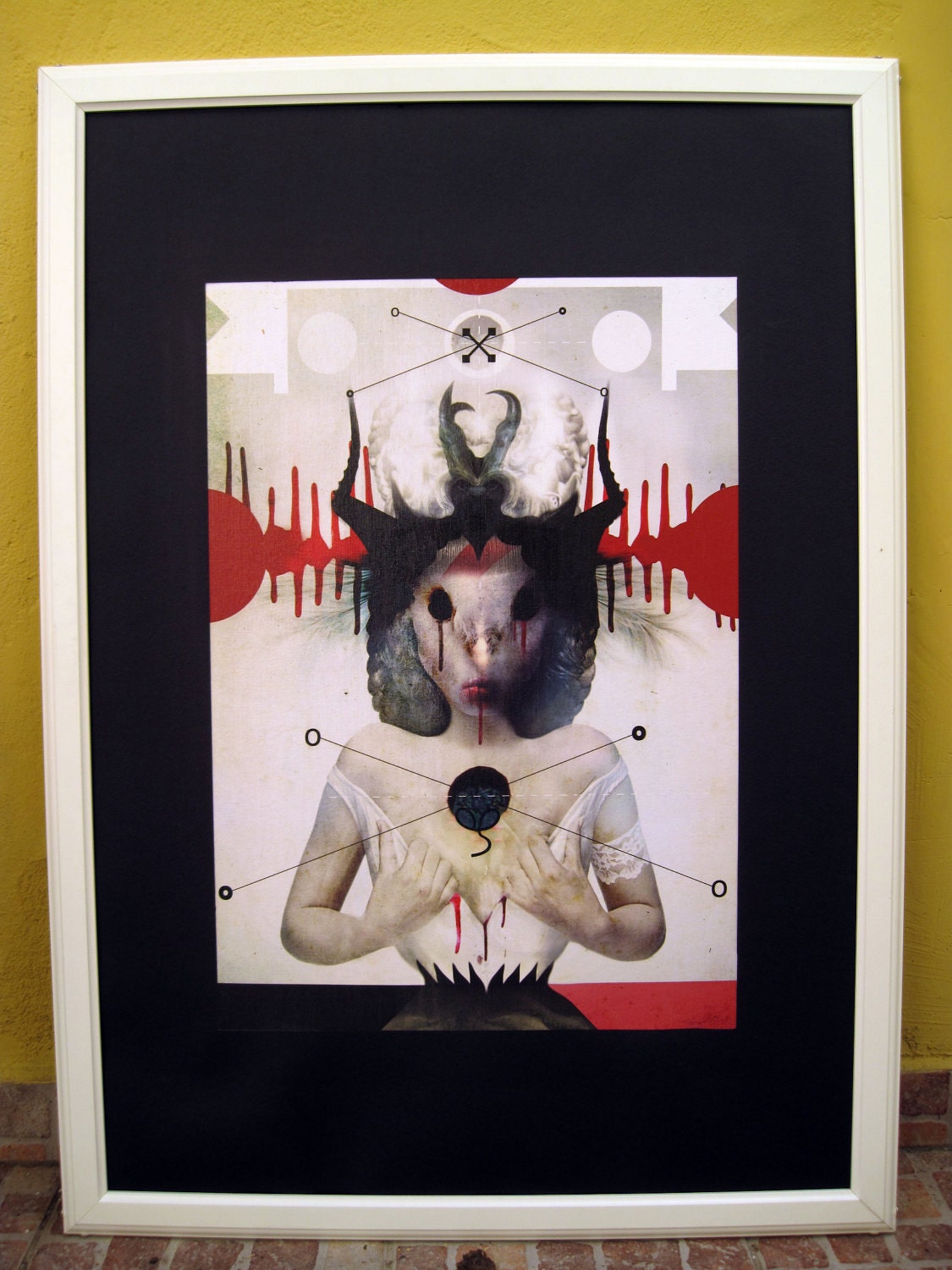 Sale 20% Off - ARTEMIS - original mixed media artwork printed on canvas with a manual finish