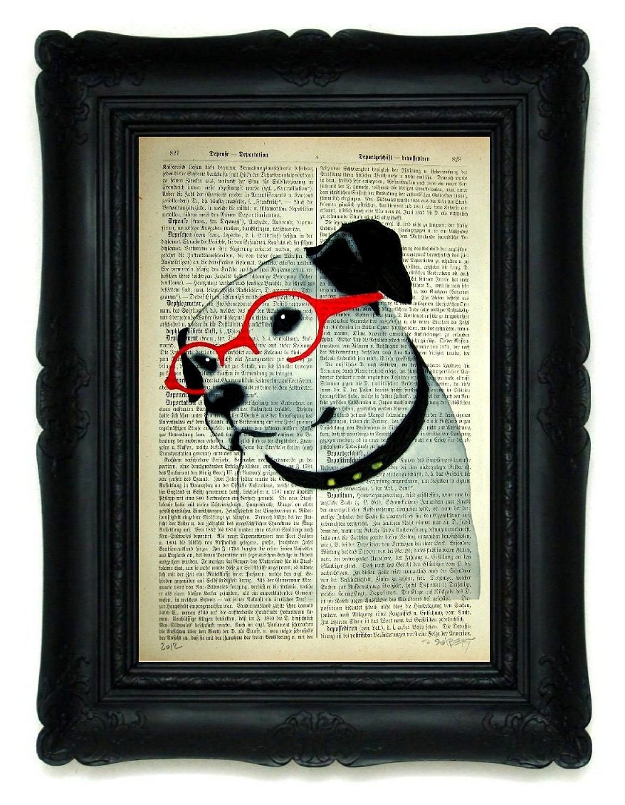 SCIENTIST Giclee Prints Posters Mixed Media Acrylic Animal Painting Illustration Drawing Art