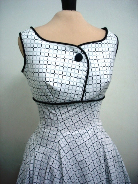 A 50s rockability cocktail dress in quality cotton