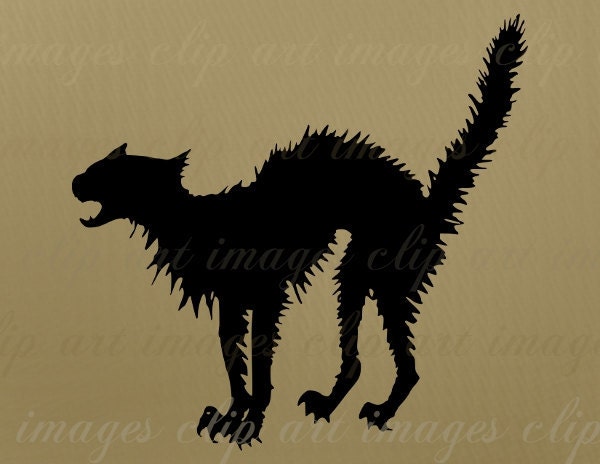 scary cat clipart free - photo #8
