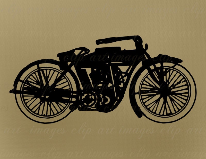vintage motorcycle clipart - photo #14