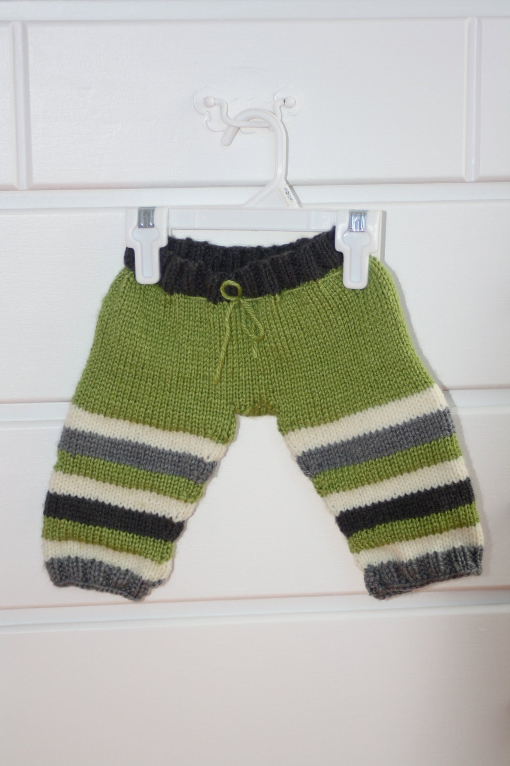 Hand Knit Monster Leggings for Baby