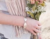 silver bracelet made from antique spoons by tangs and tines