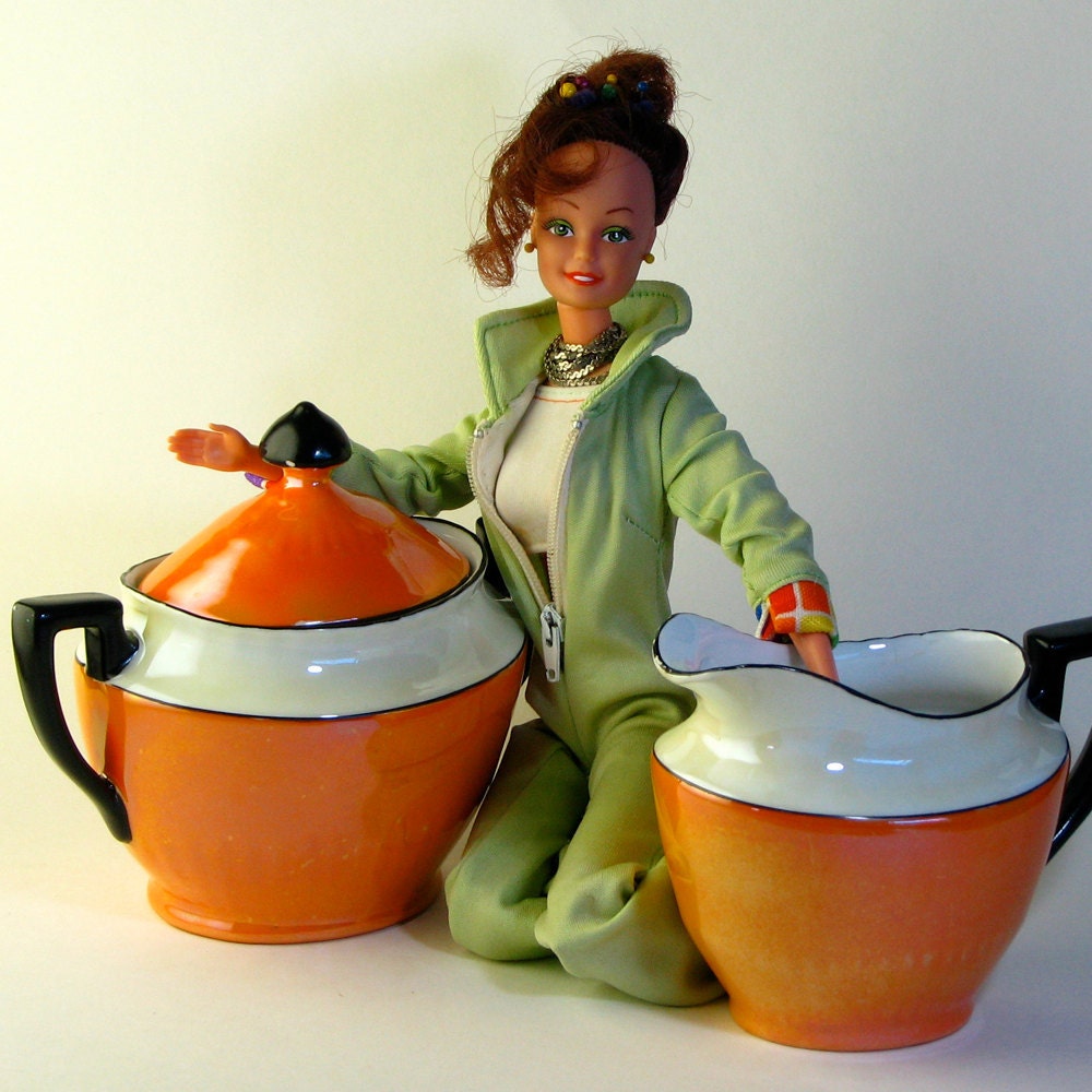Luster Cream & Sugar Set