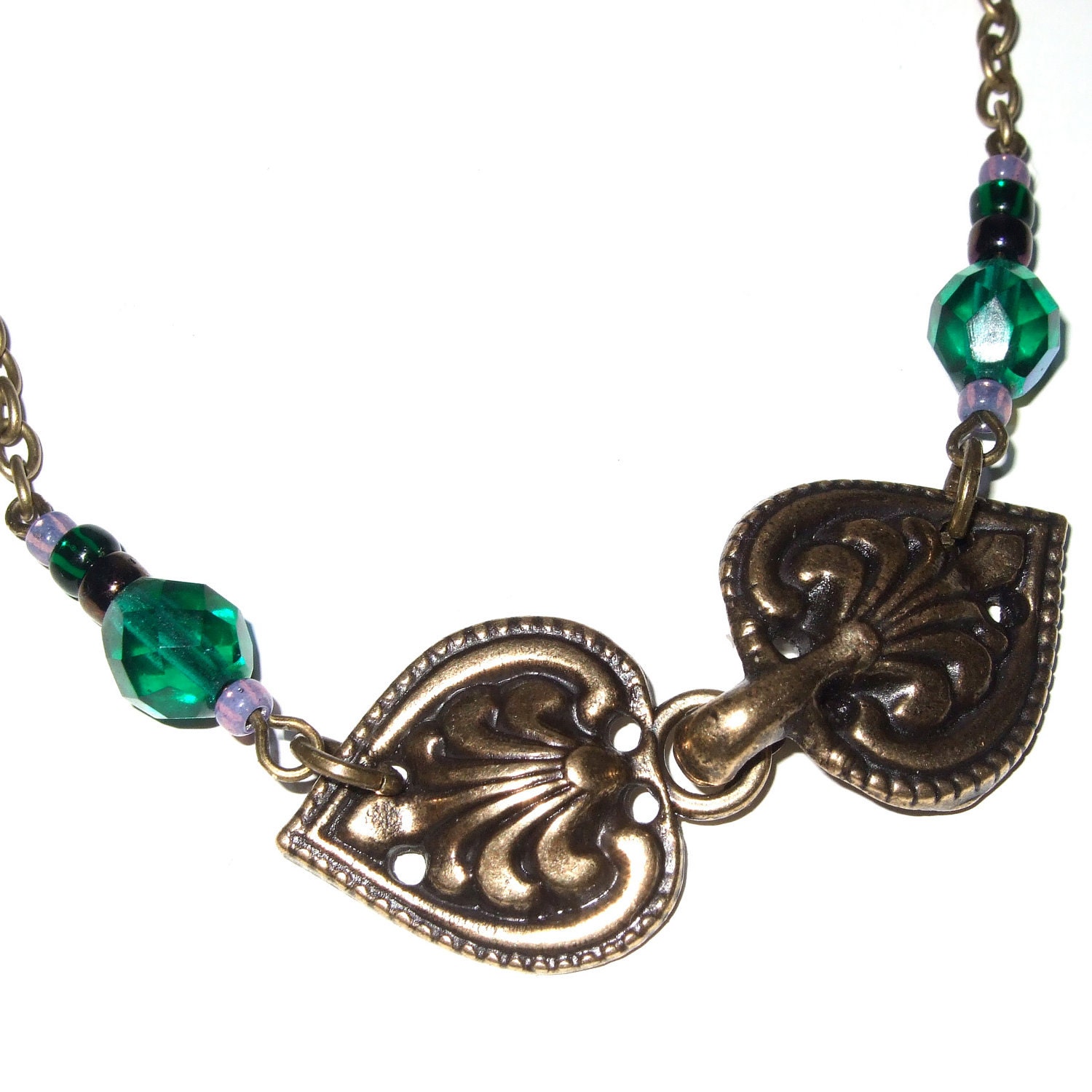 Ornate Clasp Necklace Unusual Front Opening by flonightingales