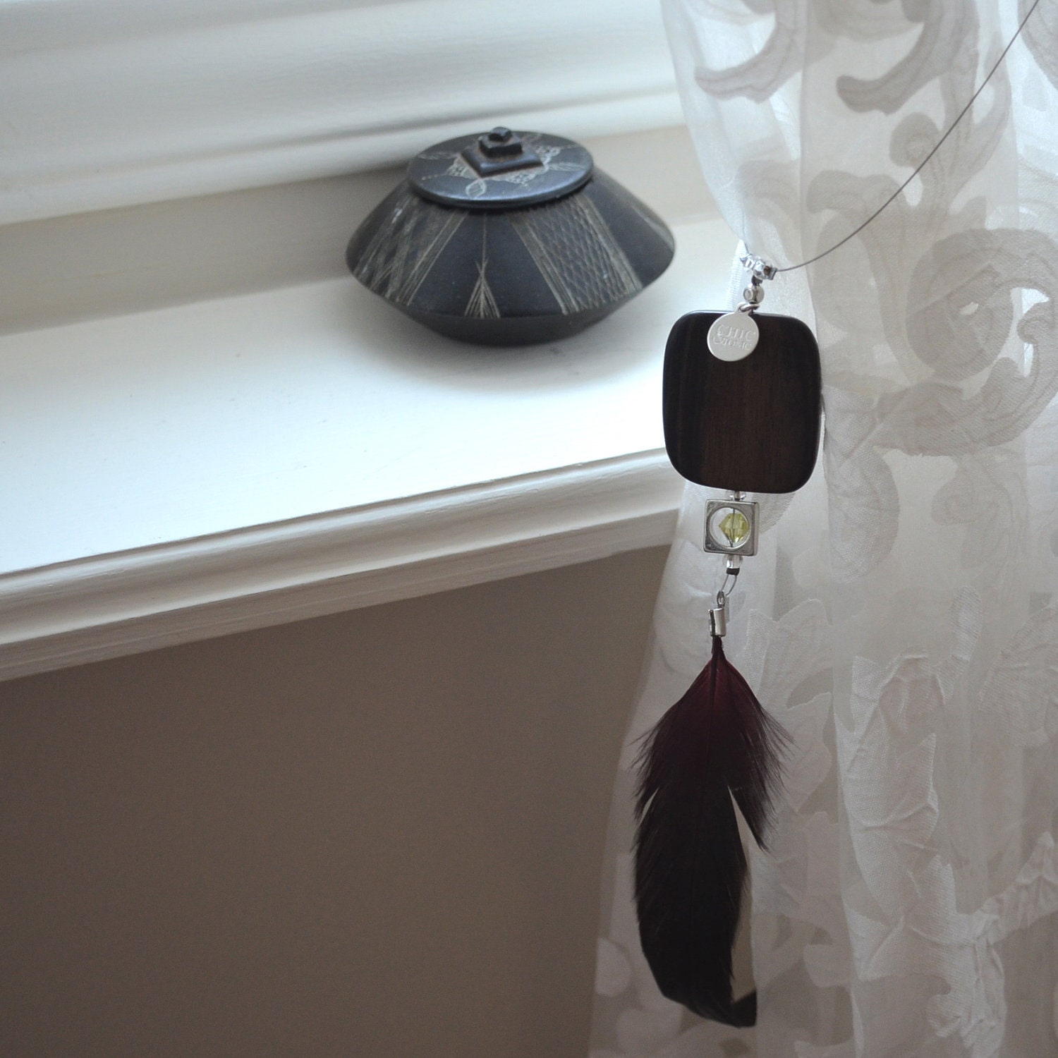 Curtain tiebacks - drapery holder - tie backs curtain
