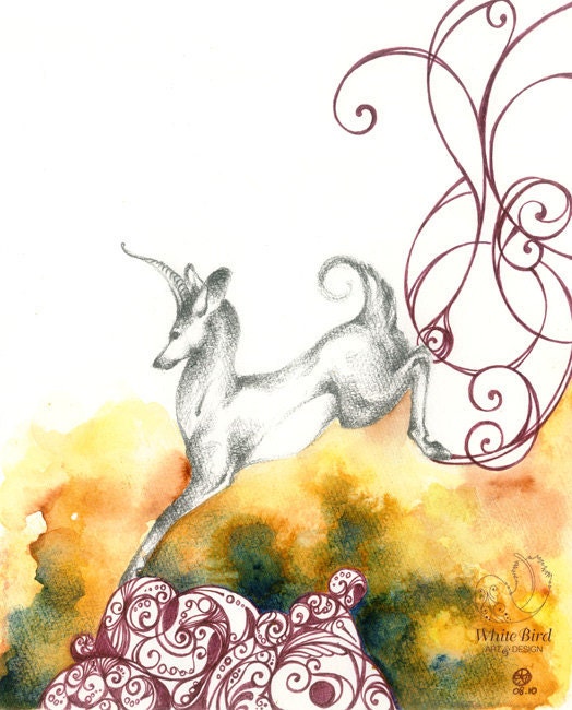 ORIGINAL ART: Leap (19 x 24 cm, Mixed Media) SALE