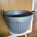 Galvanized Industrial Farm Tub with Riveted Bottom and Rope Handles Southern Ohio Farm
